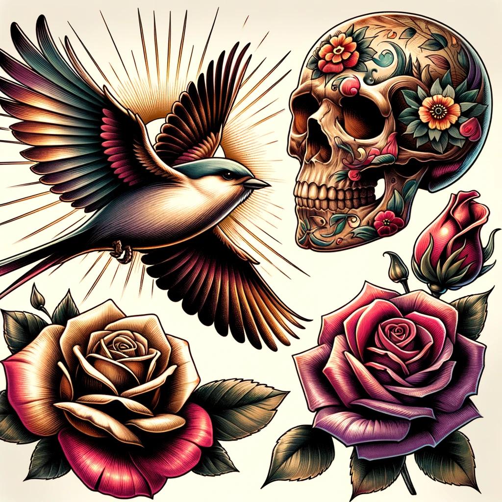 Unveiling the Meanings Behind Popular Tattoo Symbols: Birds, Skulls, and Flowers